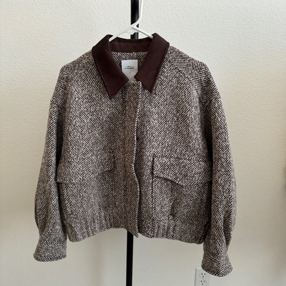 Fabrique Tweed Bomber Jacket Size S - Picture 1 of 6